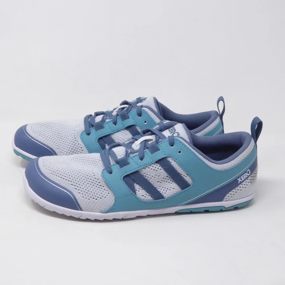 Xero Shoes Womens Zelen Barefoot Running Shoes Blue White Size 10